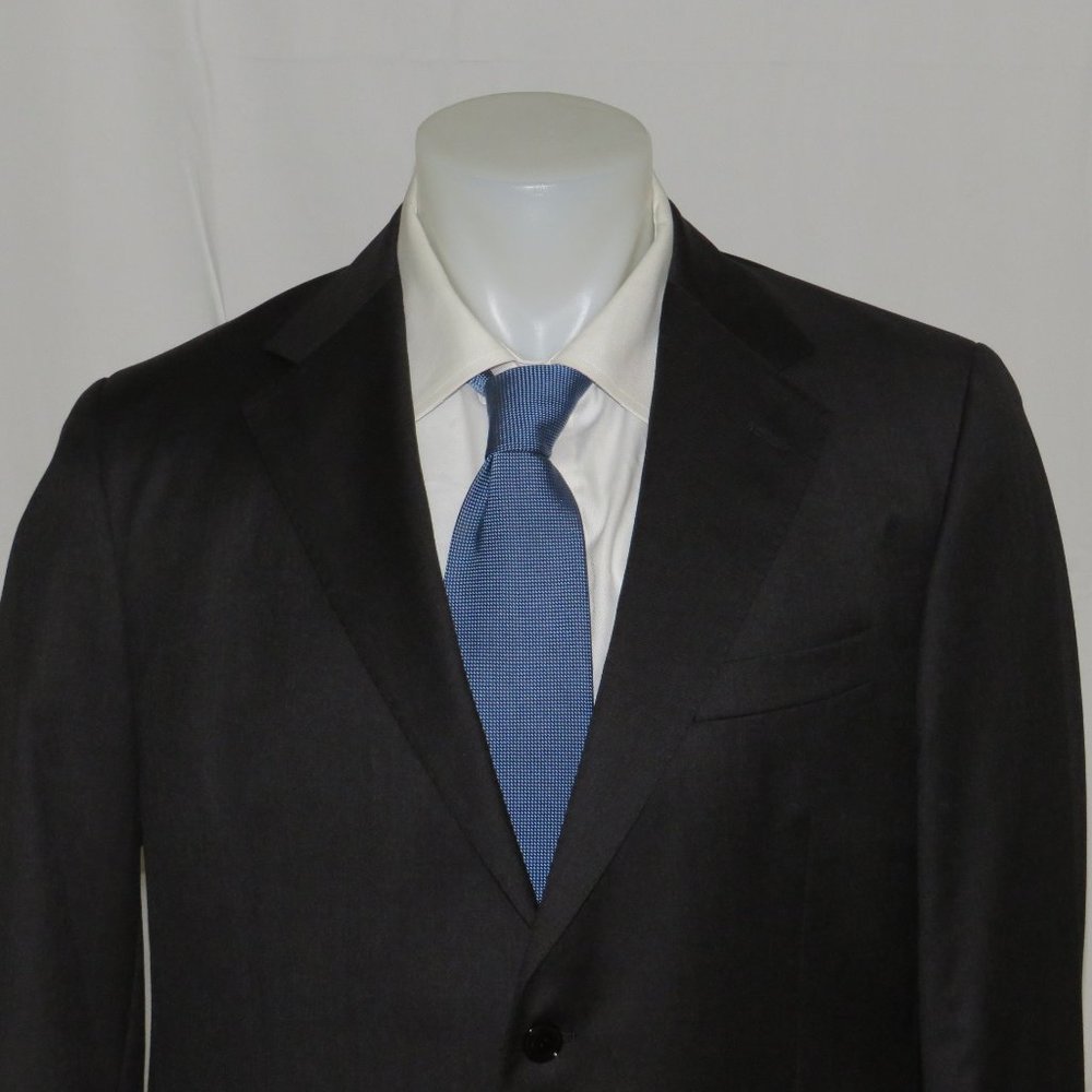 Cantarelli Recent Solid Charcoal Gray Two Button … - image 3